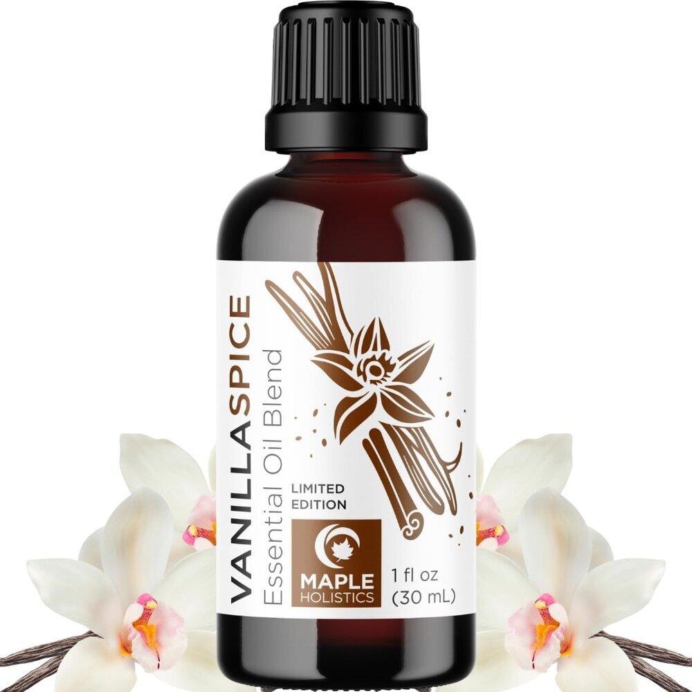 Vanilla Essential Oil Blend for Diffusers - Vanilla Spice Aromatherapy Essential